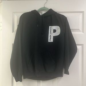 PowerStroke Black Hoodie with Pocket - Size M